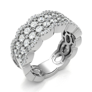 Engis 1.50 Carat Natural Round cut Prong Eternity Diamond Ring