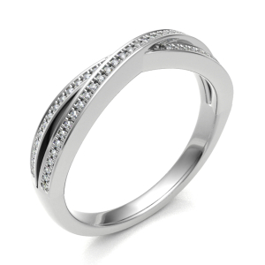 Euphemia Natural Platinum Prong Eternity Diamond Rings