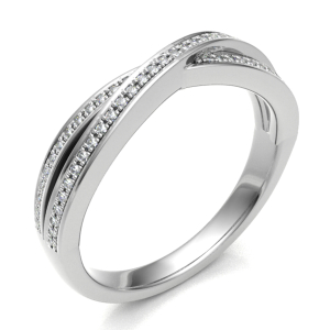 Elza Natural Platinum Prong Eternity Diamond Rings