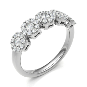 Ellisha 0.50 Carat Lab-Created Round cut Bezel  Eternity Diamond Ring