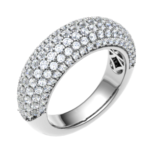 Emilynne 1.50 Carat Natural Round cut Prong  Eternity Diamond Ring