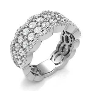 Endria 1.75 Carat Natural Round cut Prong  Eternity Diamond Ring