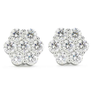 Sherin Lab-Created Pave Set Men's Diamond Earrings