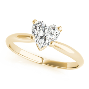 Talyah Natural Diamond Yellow Gold 4 Prong 