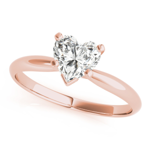 Talyah Natural Diamond Rose Gold 4 Prong 