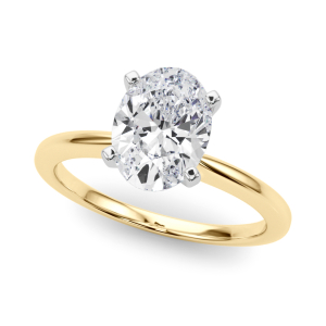 Tovah Lab-Created Diamond Yellow Gold 4 Prong 