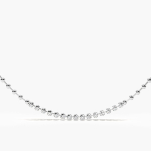 Tatriss Natural Yellow Gold Illusion Set Diamond Necklaces