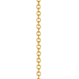 Toby Yellow Gold 0.7MM Sterling Silver Necklace