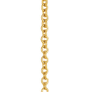 Harley Yellow Gold 1.5MM Sterling Silver Necklace