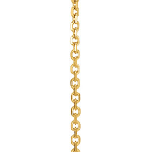 Dylan Yellow Gold 1MM Sterling Silver Necklace