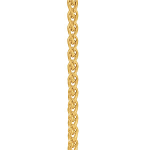 Chloe Yellow Gold 1.3MM Sterling Silver Necklace