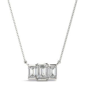 Trask Lab-Created Diamond Prong Set Delicate Pendant Necklace