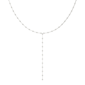 Vea Natural Round cut Bezel Set  Diamond Necklace