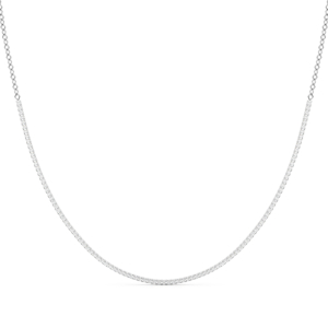 Veya Natural White Gold 4 Prong Set Diamond Necklace