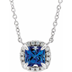 Pankita Blue Sapphire Cushion cut 4 Claw Set 