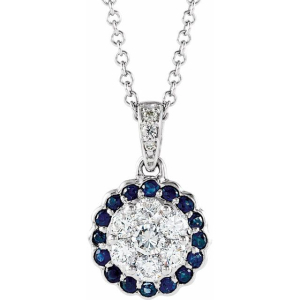 Pamina Blue Sapphire Round cut Prong Set 