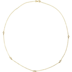 Tamarah Natural Diamond Yellow Gold  Necklaces