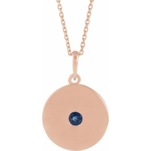 Panini Blue Sapphire Rose Gold Bezel Set 