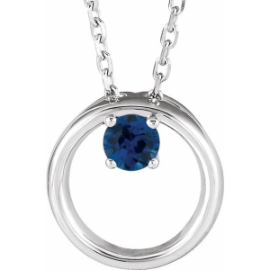 Panita Blue Sapphire Platinum 4 Prong 