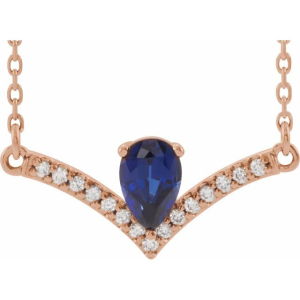 Panjai Blue Sapphire Rose Gold 3 Prong 