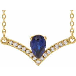 Panjai Blue Sapphire Yellow Gold 3 Prong 