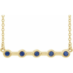 Pankhuri Blue Sapphire Yellow Gold Bezel Set 