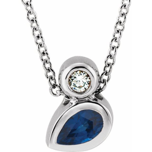 Pansie Blue Sapphire Bezel Set 