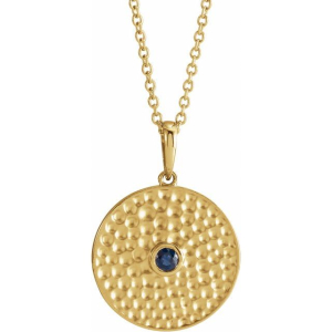 Paradise Blue Sapphire Yellow Gold Bezel Set 