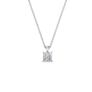 Tulun Natural Diamond 4 Prong Delicate Pendants Necklaces