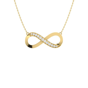 Vianca Natural Diamond Yellow Gold Pave Set Chain Necklaces