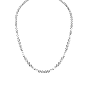 Vielka 2.00 Carat Natural Diamond Round cut Bezel Set  Chain Necklaces