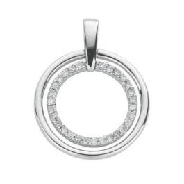 0.20 Carat Natural Round Shaped Diamond circle Pendant