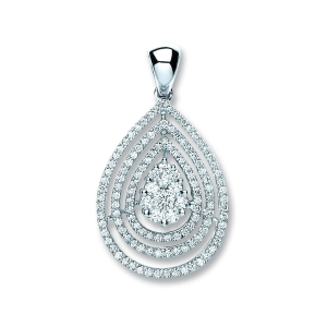 Trentin Natural Diamond Pave Set Designer Pendants Necklaces