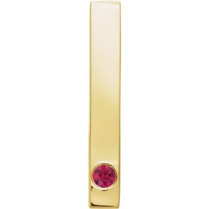 Parthivi Natural Ruby Yellow Gold Bezel Set  Necklaces