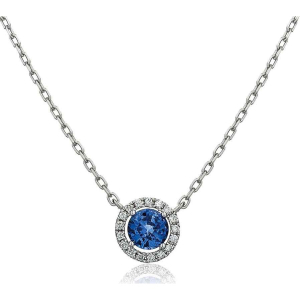0.75 Carat Blue Sapphire Gemstone Pendants Necklaces