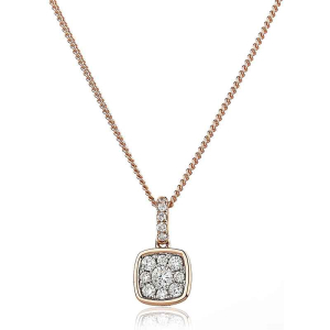 Natural Diamond Rose Gold  Necklaces