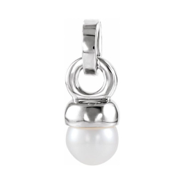 8.00 MM Round Fresh Water Pearl Pendant