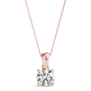 Roase Lab-Created Diamond Rose Gold Next Day Delivery Pendants Necklaces