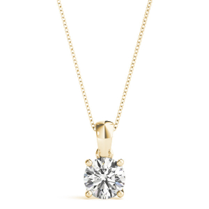 Roase Lab-Created Diamond Yellow Gold Next Day Delivery Pendants Necklaces