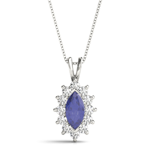 Tallula Blue Sapphire White Gold Prong Set 