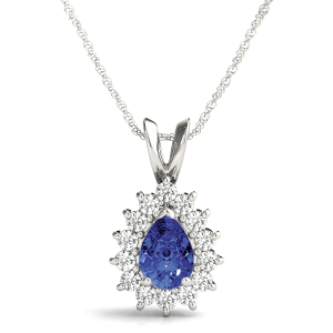 Parina Blue Sapphire White Gold 3 Prong 