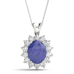 Parivita Blue Sapphire White Gold 4 Prong 