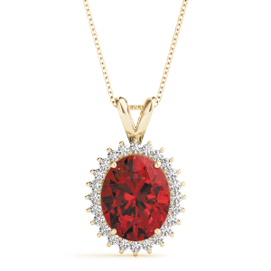 Gloriosa Natural Ruby Yellow Gold 4 Prong 