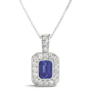 Pariyat Blue Sapphire White Gold Bezel Set 