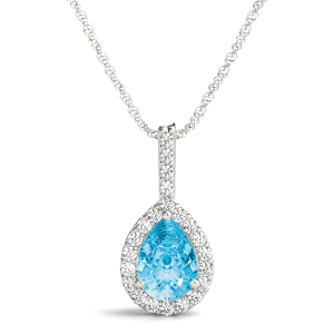 Tereza Aquamarine White Gold 3 Prong 