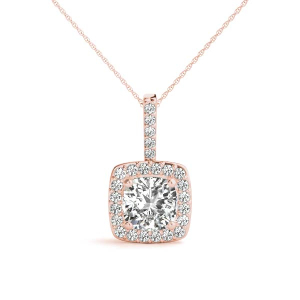 Thania Natural Diamond Rose Gold 4 Prong 