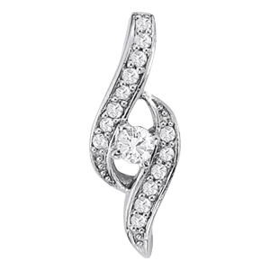 Designer Pendant 0.25 Carat Natural Diamond Round cut 