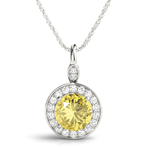 Twillian Yellow Diamond White Gold 4 Prong 