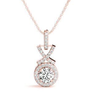 Trishana Natural Diamond Rose Gold 4 Prong 