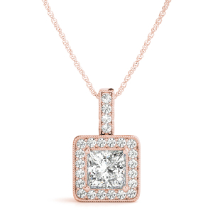 Tion Natural Diamond Rose Gold 4 Prong 